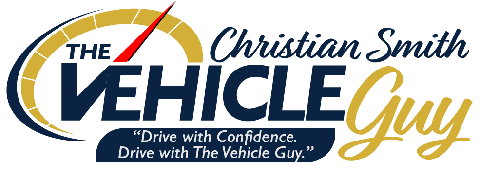 The Vehicle Guy logo with the tagline: Drive with confidence, drive with The Vehicle Guy